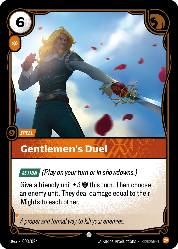 Gentlemen's Duel art