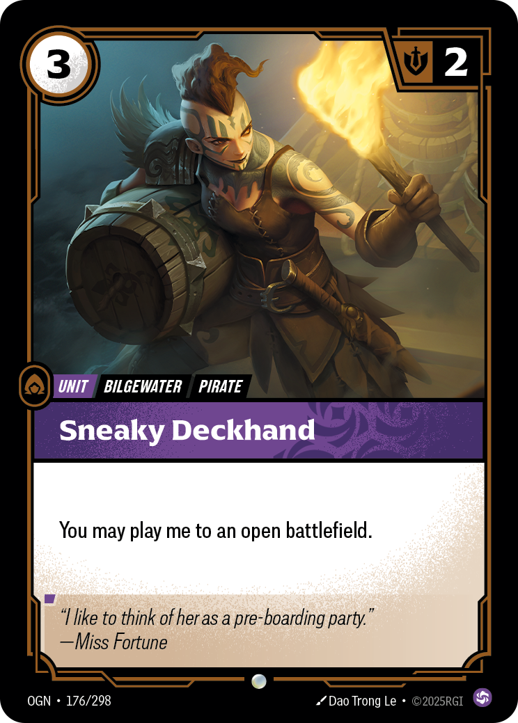 Sneaky Deckhand art
