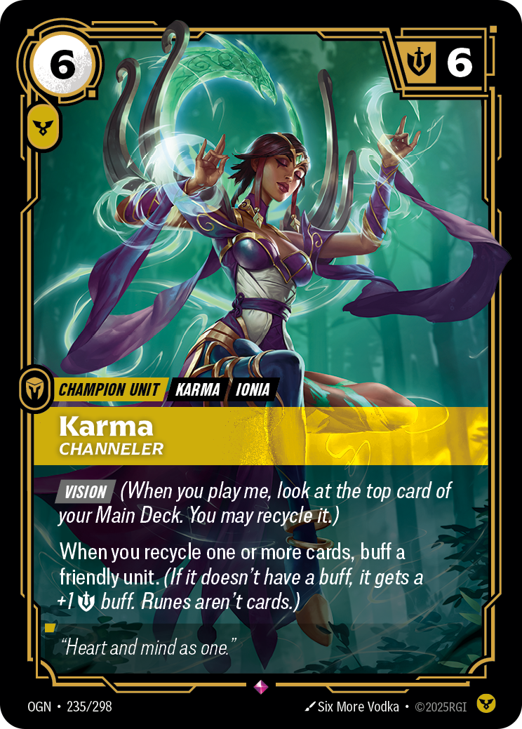 Karma, Channeler art