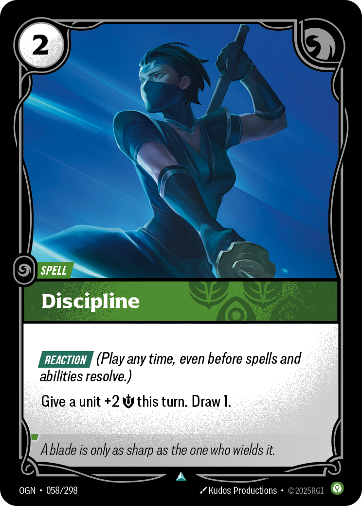 Discipline card art