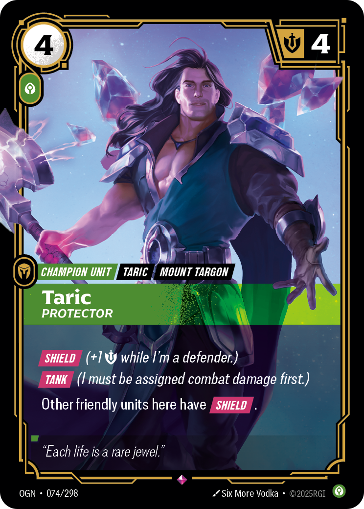 Taric, Protector art