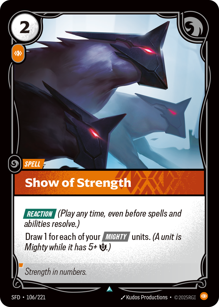 Show of Strength art