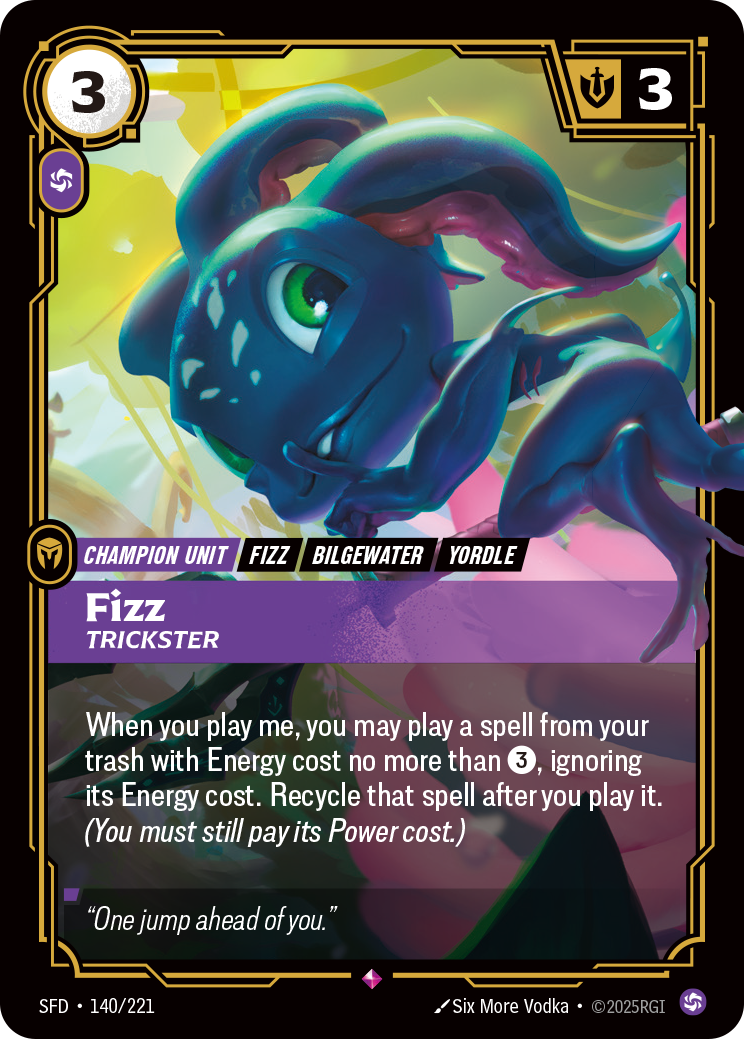 Fizz, Trickster art