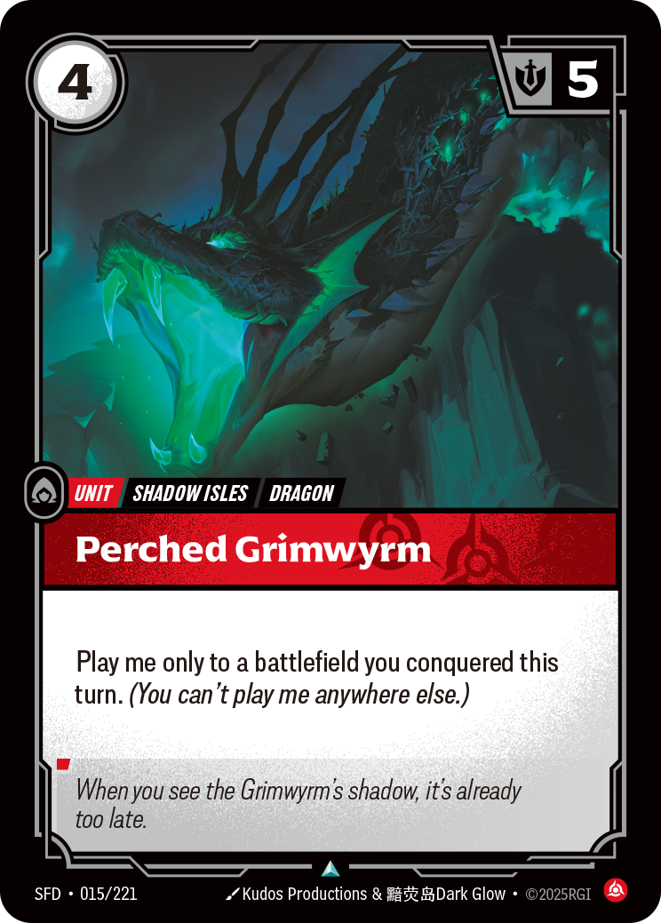 Perched Grimwyrm art