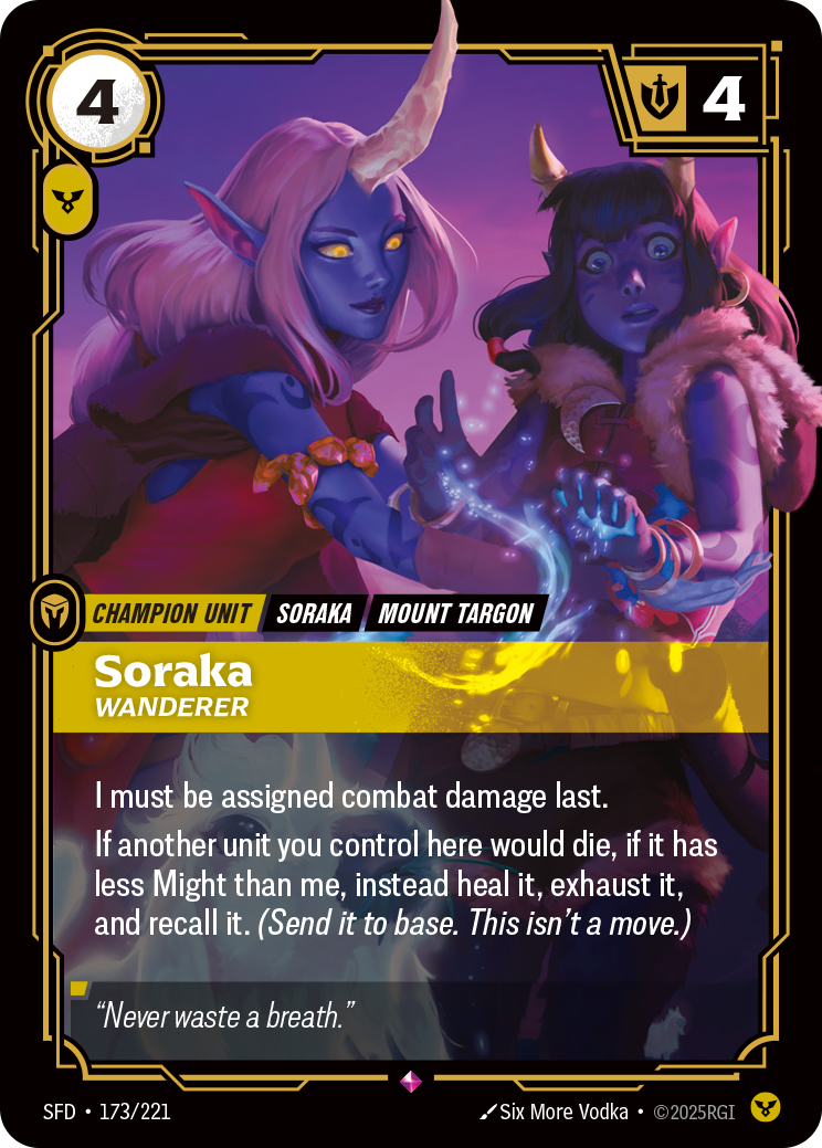 Soraka, Wanderer art