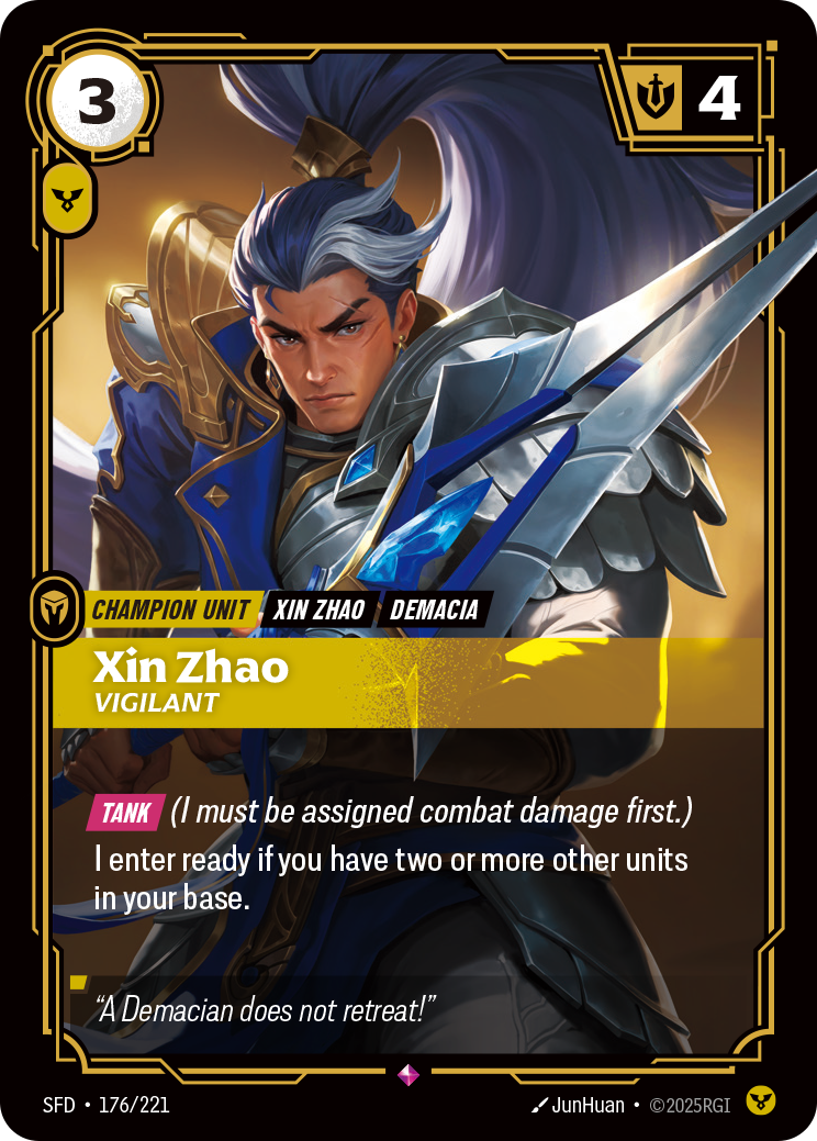 Xin Zhao, Vigilant art