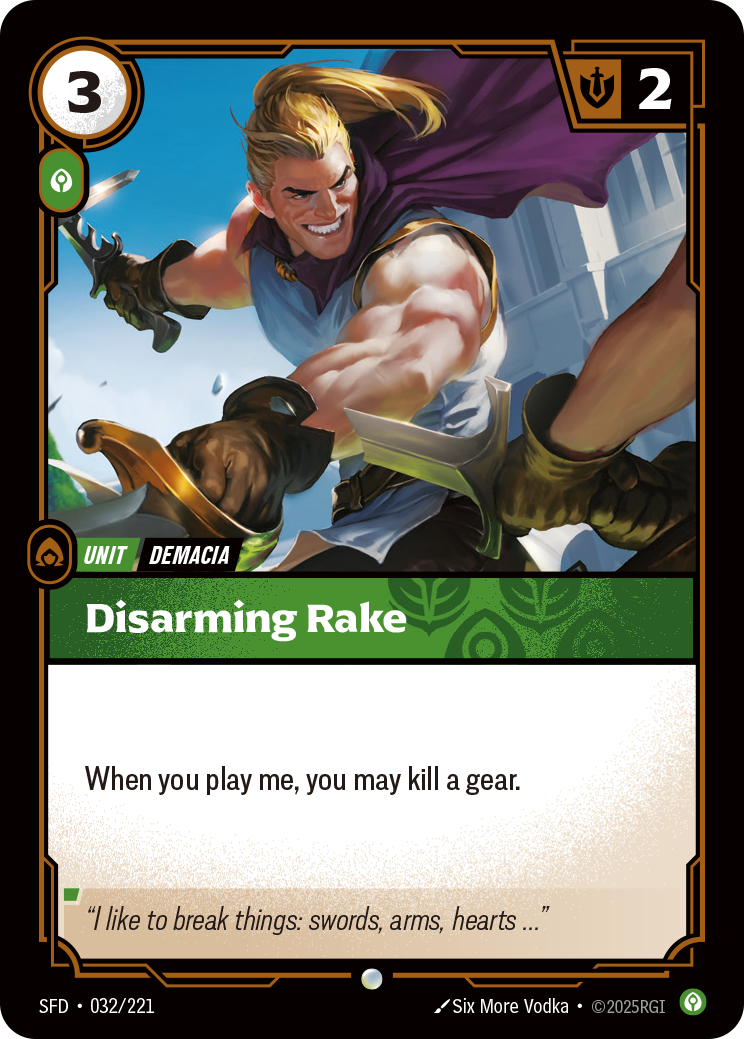 Disarming Rake art