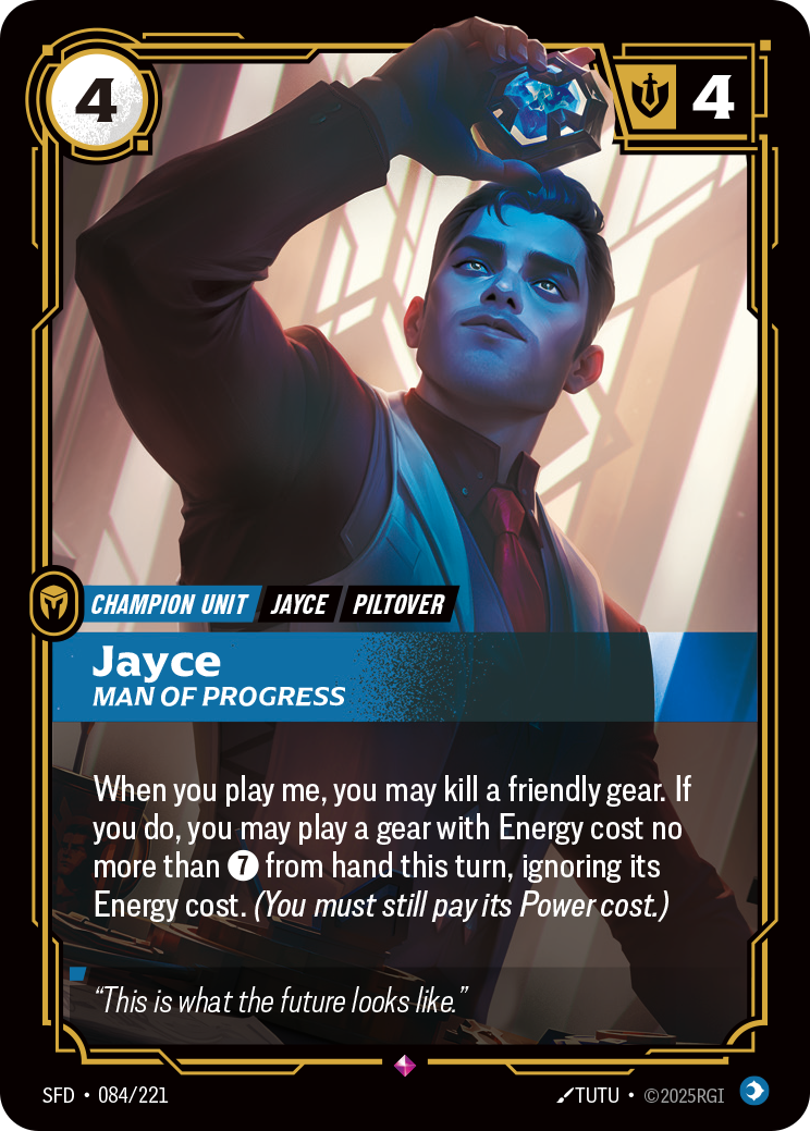 Jayce, Man of Progress art