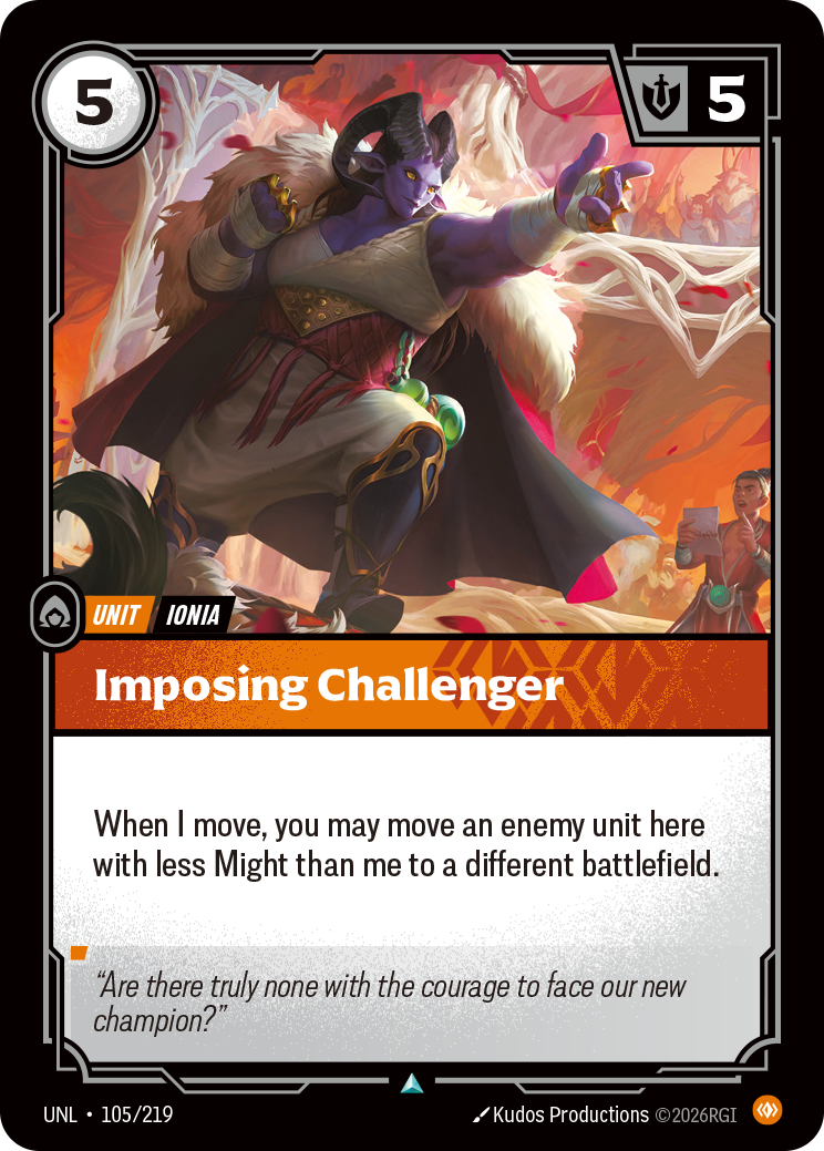 Imposing Challenger art