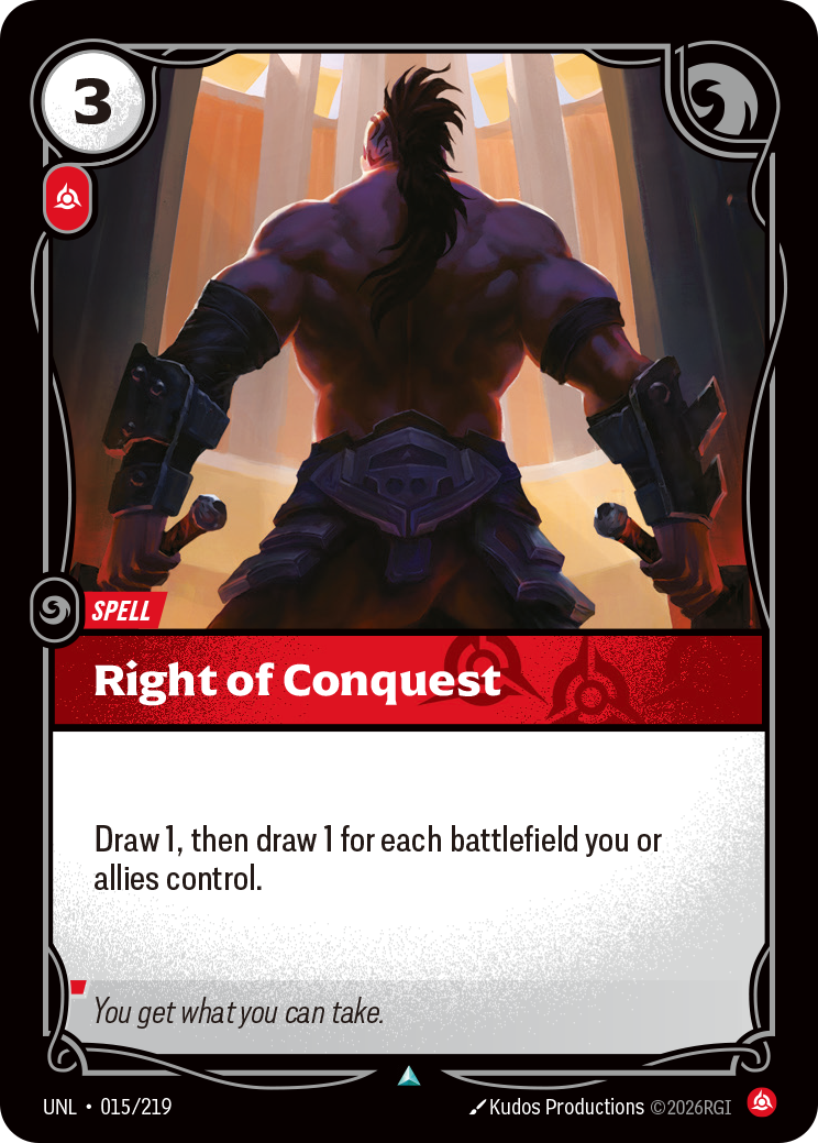 Right of Conquest art