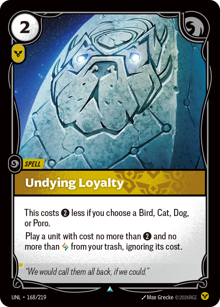 Undying Loyalty art