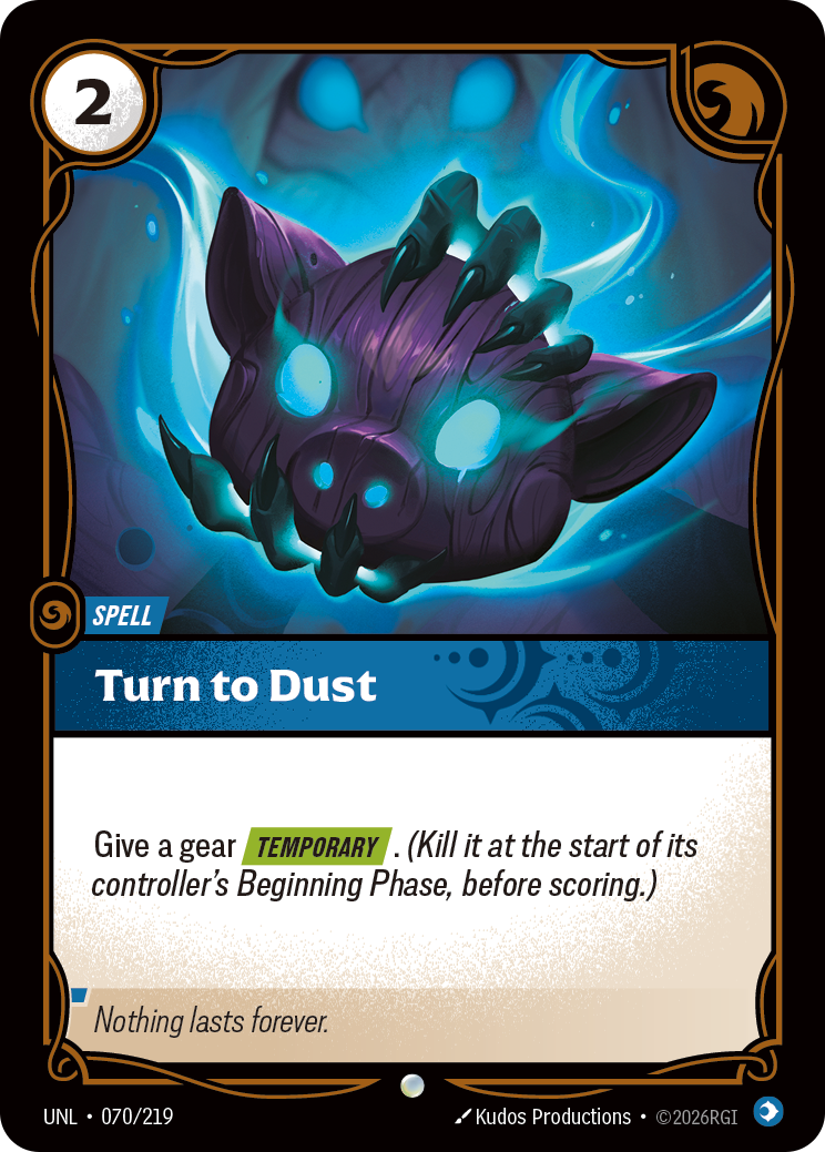 Turn to Dust art
