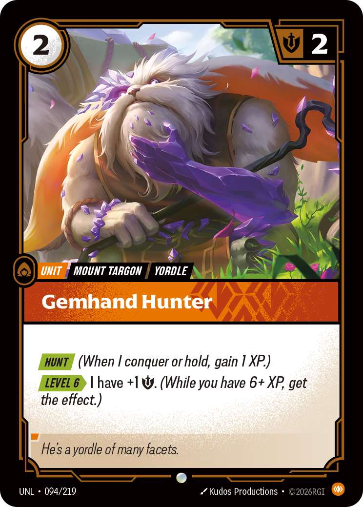 Gemhand Hunter art