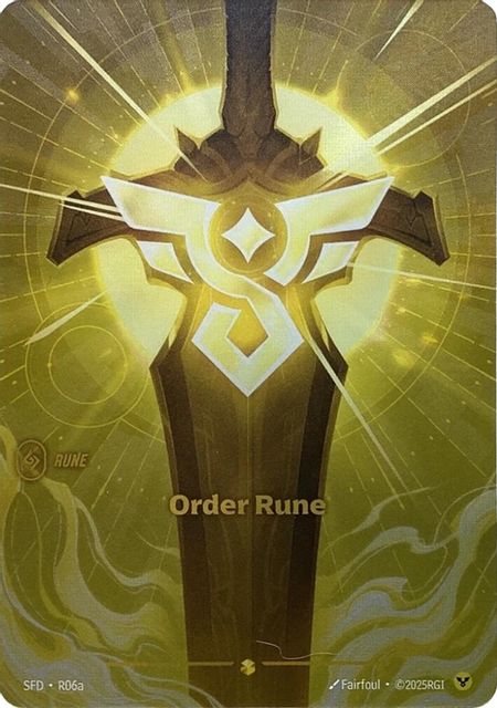 Order Rune card art