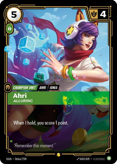 Ahri, Alluring card art
