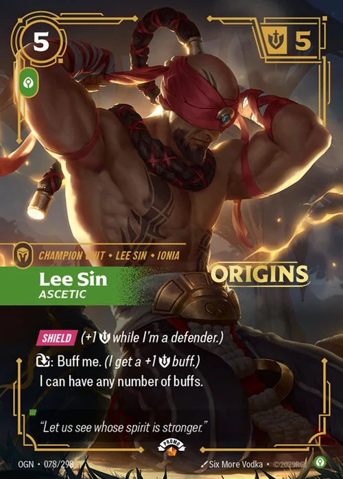 Lee Sin, Ascetic art