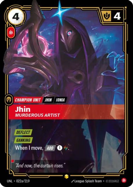 Jhin, Murderous Artist card art