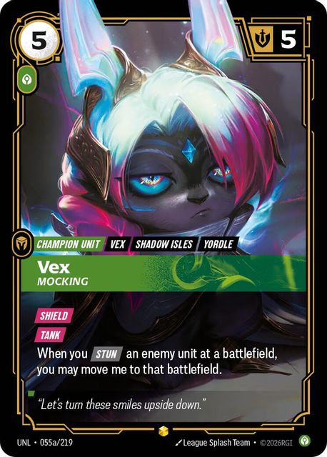 Vex, Mocking card art
