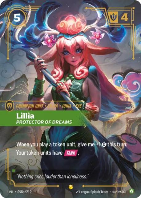 Lillia, Protector of Dreams card art