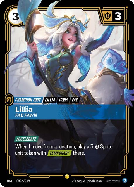 Lillia, Fae Fawn card art
