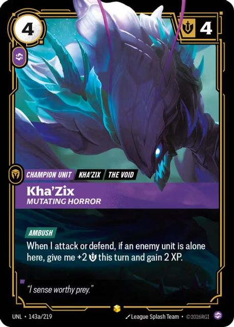 Kha'Zix, Mutating Horror card art