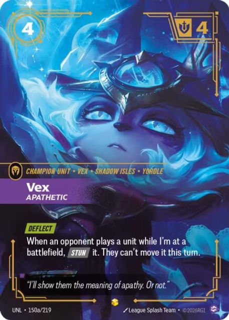 Vex, Apathetic card art
