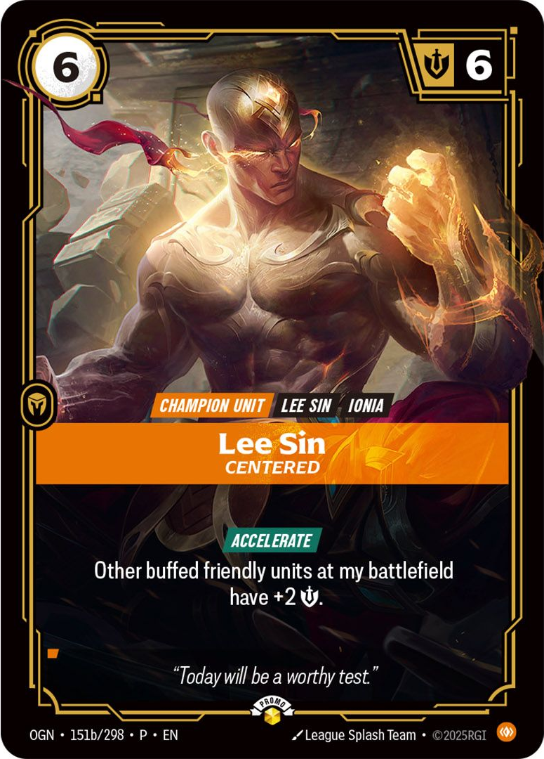 Lee Sin, Centered art