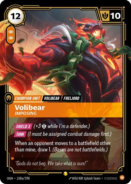 Volibear, Imposing card art