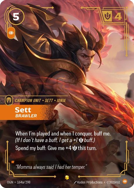 Sett, Brawler card art