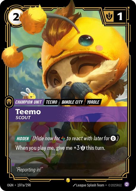 Teemo, Scout card art