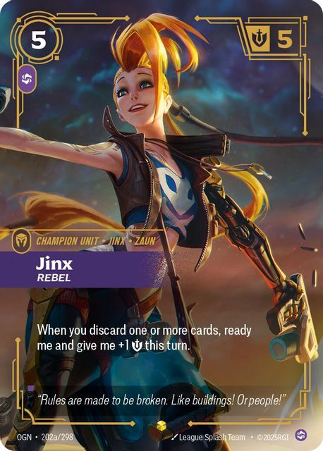 Jinx, Rebel card art