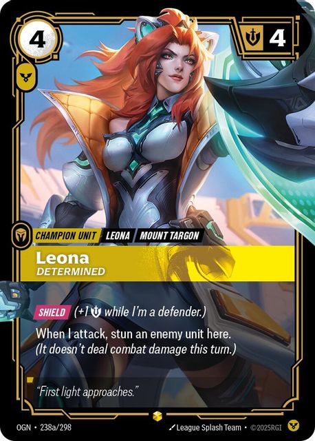 Leona, Determined card art