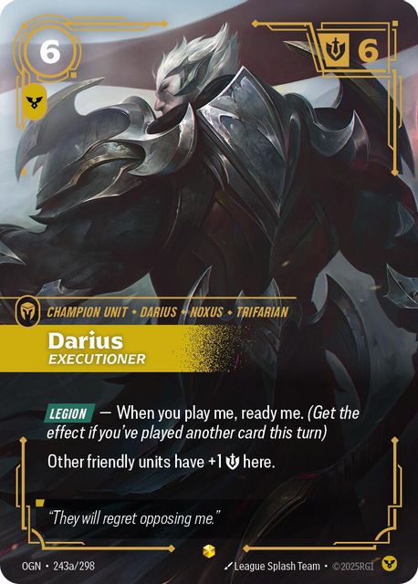 Darius, Executioner card art