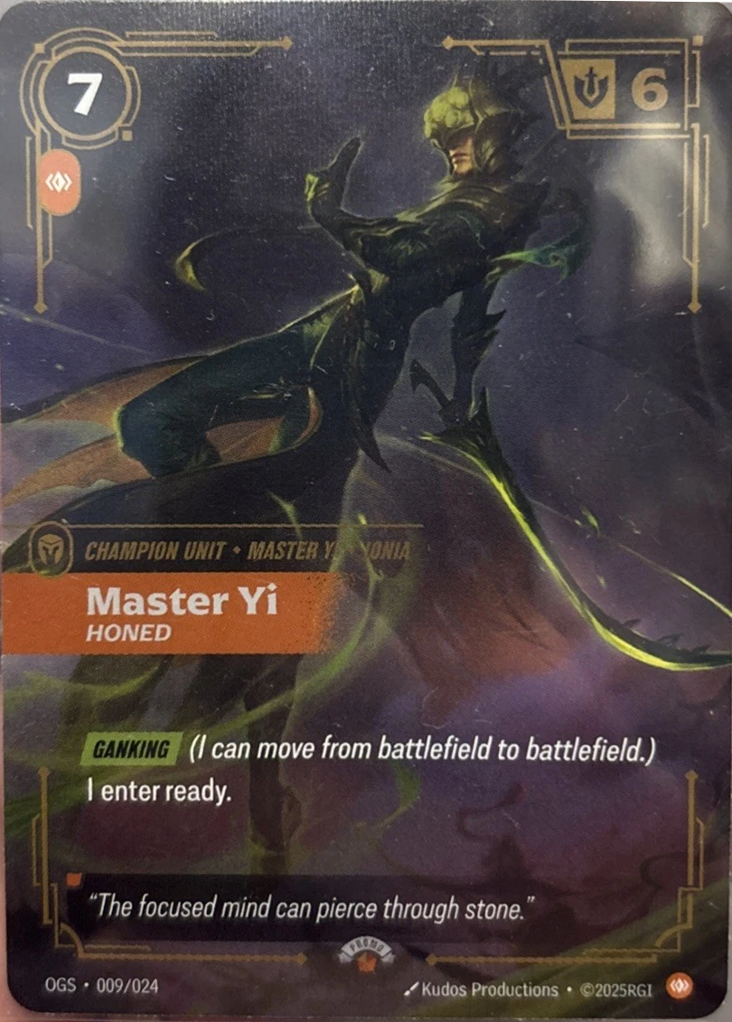 Master Yi, Honed art
