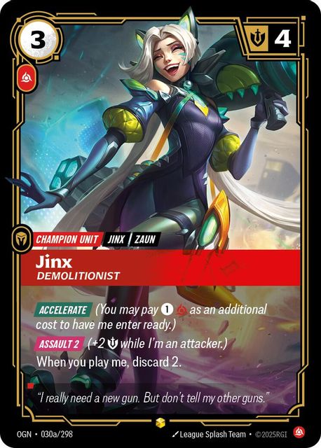 Jinx, Demolitionist card art