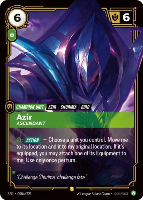 Azir, Ascendant card art