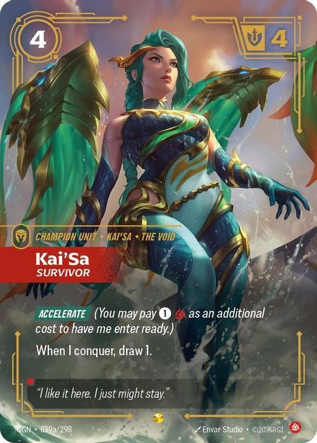 Kai'Sa, Survivor card art