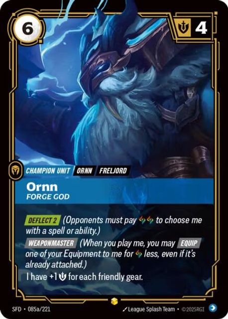 Ornn, Forge God card art