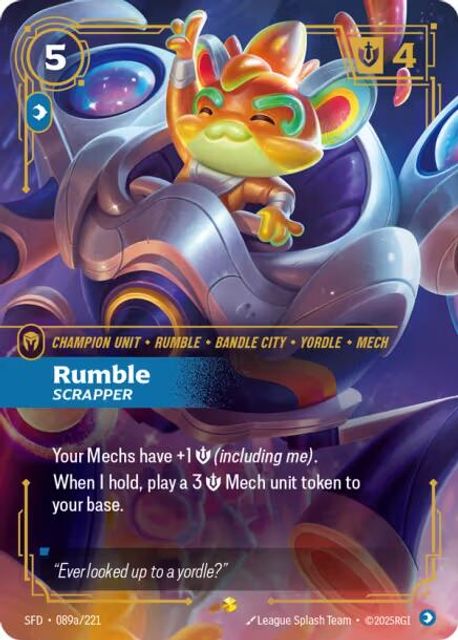 Rumble, Scrapper card art