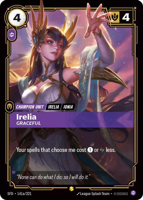 Irelia, Graceful card art