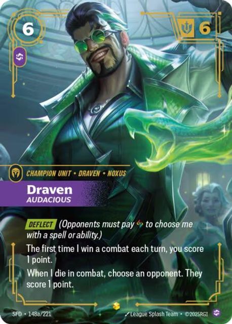 Draven, Audacious card art