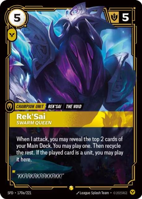Rek'Sai, Swarm Queen card art