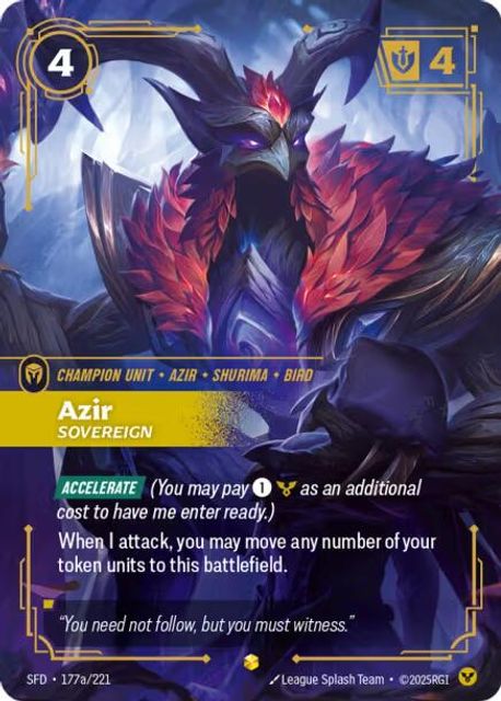 Azir, Sovereign card art