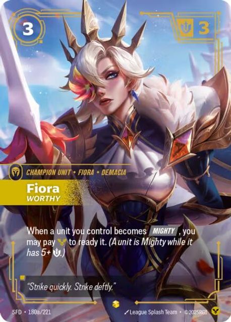 Fiora, Worthy card art
